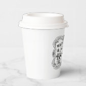 暖かいココアクリスマスサンタホリデー 紙コップ (右)