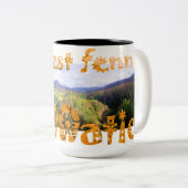 暖かいコーヒーが停止するところForrest Fenn Fennatic ツートーンマグカップ (正面右)