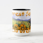 暖かいコーヒーが停止するところForrest Fenn Fennatic ツートーンマグカップ (中央)