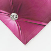 暖かいシックなピンクベフェイクルベット フリースブランケット (角)