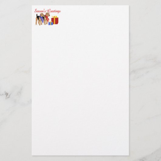 暖かいスカーフ 便箋 (正面)