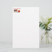 暖かいスカーフ 便箋 (スタンド正面)