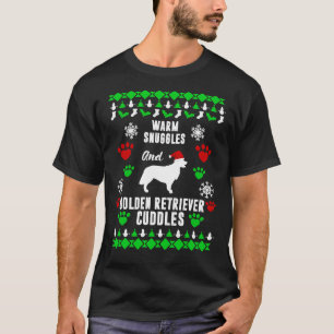 暖かいスナグルゴールデンレトリバーキュードルクリスマスL Tシャツ