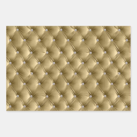 暖かいソフトセージ緑ベフェミニンルフェイクベット ラッピングペーパーシート (正面3)