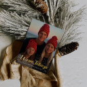 暖かいチディング金ゴールドレタリング 箔シーズンカード