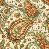 暖かいトーンでボヘミアンの渦巻き自然旋回 フリースブランケット