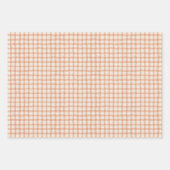暖かいトーンのジオメトリマーク ラッピングペーパーシート (正面3)