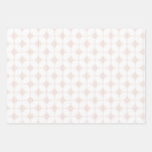 暖かいトーンのジオメトリマーク ラッピングペーパーシート (正面)