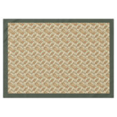 暖かいトーンのボヘミアンスワール自然テーブルクロス テーブルクロス (正面(横))