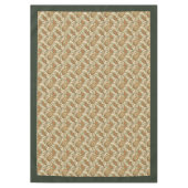 暖かいトーンのボヘミアンスワール自然テーブルクロス テーブルクロス (正面)