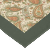 暖かいトーンのボヘミアンスワール自然テーブルクロス テーブルクロス (アングル)