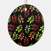 暖かいトーンカラフルの紅葉セラミックオルナム セラミックオーナメント (左)