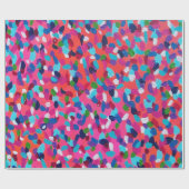 暖かいトーンピンク抽象芸術 ラッピングペーパー (フラット)