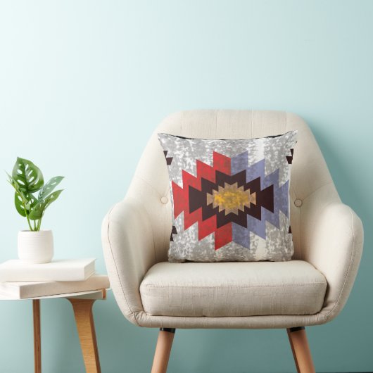暖かいトーン南西パターン クッション (椅子)