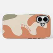 暖かいニュートラルオーガニックボホ形パーソナライズされたの名前 Case-Mate iPhoneケース (裏面 (横))