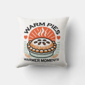 暖かいパイズウォーマーモーメント – 居心地の良い秋デザイン クッション (裏面)