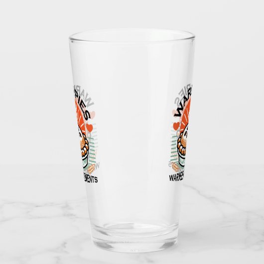 暖かいパイズウォーマーモーメント – 居心地の良い秋デザイン タンブラーグラス (左)