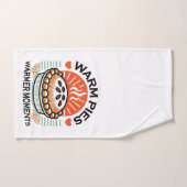 暖かいパイズウォーマーモーメント – 居心地の良い秋デザイン バスタオルセット (ハンドタオル)