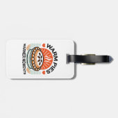 暖かいパイズウォーマーモーメント – 居心地の良い秋デザイン ラゲッジタグ (裏面横)