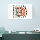 暖かいパイズウォーマーモーメント – 居心地の良い秋デザイン 横断幕 (トレードショー)