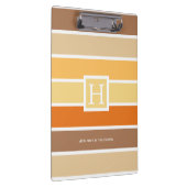 暖かいパステル秋のカラーパレット |パーソナライズされた | クリップボード (右)