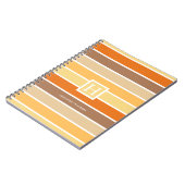 暖かいパステル秋のカラーパレット |パーソナライズされた | ノートブック (左側)