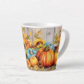 暖かいヒマワリとカボチャのラテマグ カフェラテマグ (右アングル)