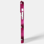 暖かいピンクのフェイクベルベット Case-Mate iPhoneケース (裏面 / 左)