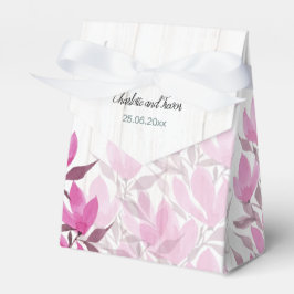 暖かいピンクのワイルドフラワーウォーターカラーハンド絵を描 フェイバーボックス