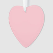 暖かいピ無地のンク オーナメント (正面)