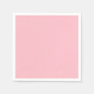 暖かいピ無地のンク スタンダードカクテルナプキン
