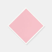 暖かいピ無地のンク スタンダードカクテルナプキン (角)