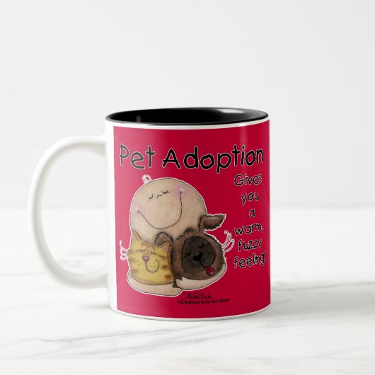 暖かいファジー感じズ! ツートーンマグカップ (左)