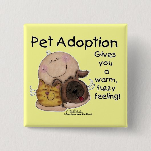 暖かいファジー感じズ！ 缶バッジ (正面)