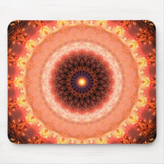 暖かいフラクタルの反射 マウスパッド (正面)