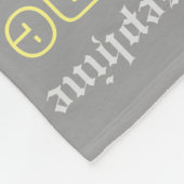 暖かいフリースパーソナライズされた名毛布 フリースブランケット (角)