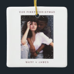 暖かいブルゴーニュ赤 |とメリー写結婚した真 セラミックオーナメント<br><div class="desc">暖かいブルゴーニュ赤 |とメリーフォトセ結婚したラミックオーナメント</div>