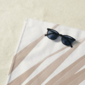 暖かいベージュカリブので青々としたパーム#1 #tropical ビーチタオル (インサイチュ)