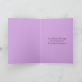 暖かいホリデーウィズウォーターカラーキャンドル シーズンカード (内部)