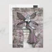 暖かいミッドナイトゴシックの妖精のはがき ポストカード (正面/裏面)