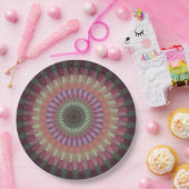 暖かいミュート色の冬のダリア – Alt ペーパープレート (パーティー)