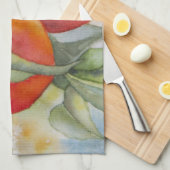 暖かいモモ キッチンタオル (四つ折り)