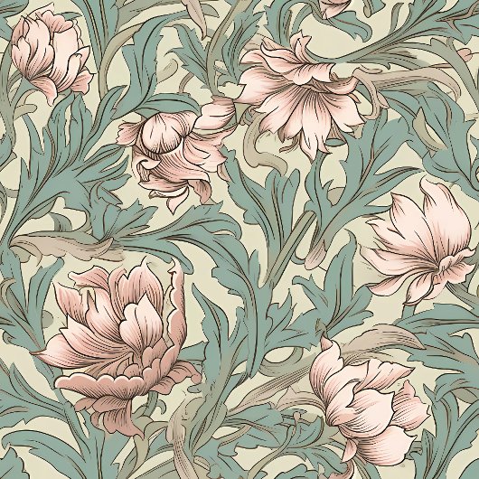 暖かいモリスインスパイア名前をカスタムするフローラ毛布 フリースブランケット