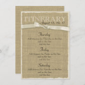 暖かいラップと弓の旅程 エンクロージャーカード (正面/裏面)