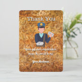 暖かいレター配送業者の郵便配送業者 サンキューカード (スタンド正面)