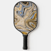暖かいレトロ抽象芸術運動競技 ピックルボールラケット (裏面)