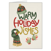 暖かい休日の希望のグリーティングカード (正面)