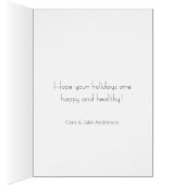 暖かい休日の希望のグリーティングカード (内側 (右))