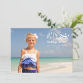 暖かい休日の希望クリスマスフォトグリーティング シーズンカード (スタンド正面)