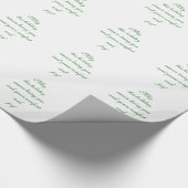 暖かい休日の希望クリスマスメッセージ ラッピングペーパー (角)